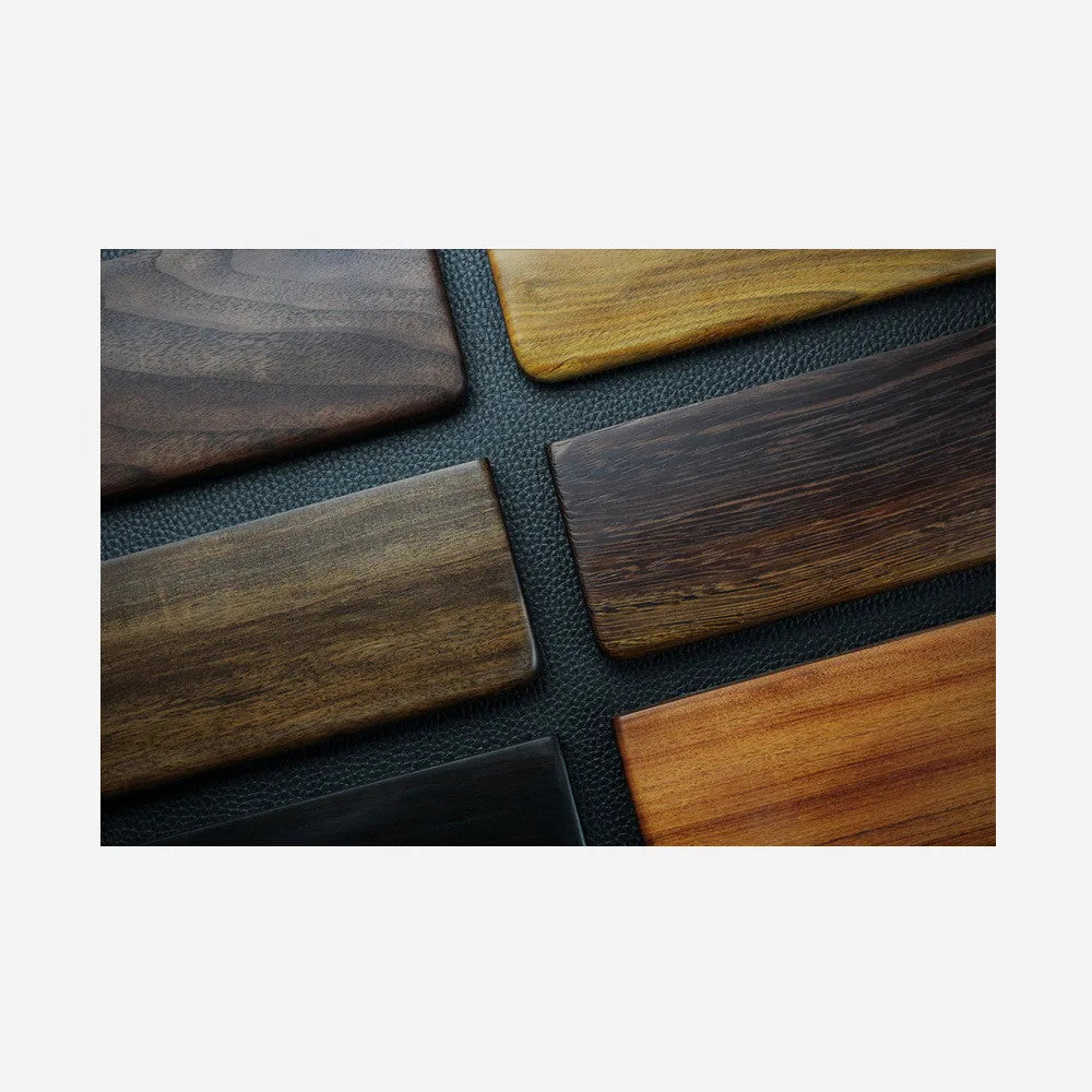 Black walnut solid wood keyboard hand rest measuring 300mm for 60% mechanical keyboards