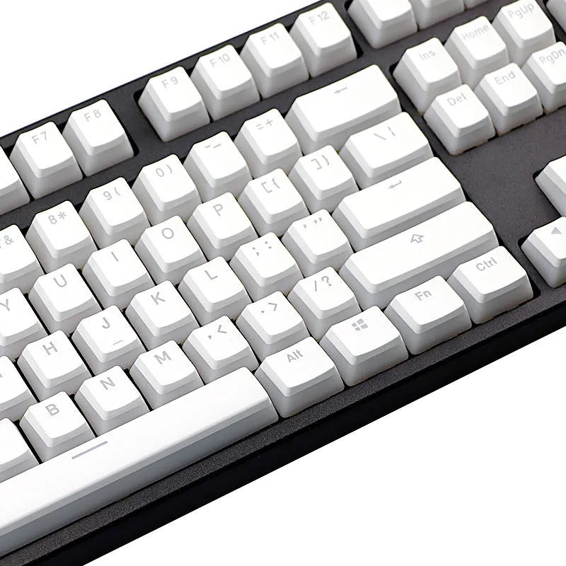 White pudding keycap 141-key full set with Japanese sublimation printing on PBT material