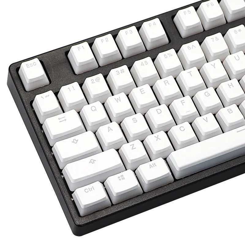White pudding keycap 141-key full set with Japanese sublimation printing on PBT material
