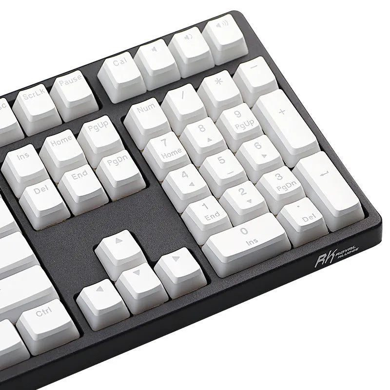 White pudding keycap 141-key full set with Japanese sublimation printing on PBT material