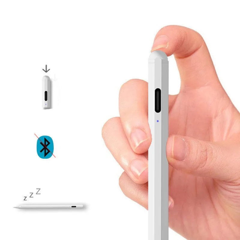 White iPad stylus pen with magnetic attachment for Apple iPad models