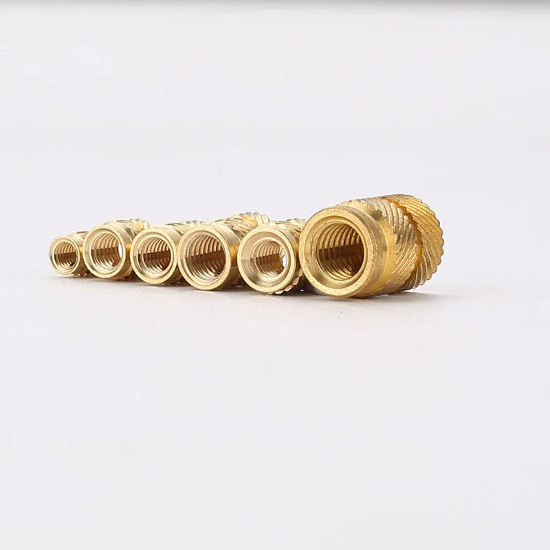 Brass hot melt copper nuts M2 and M3 thread inserts for plastic components