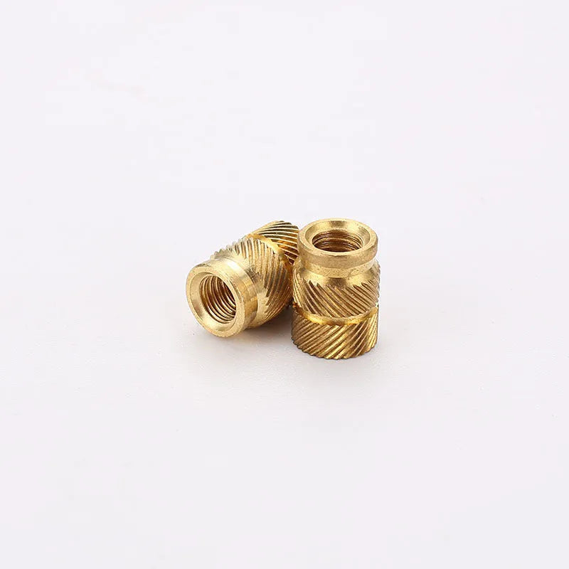 Brass hot melt copper nuts M2 and M3 thread inserts for plastic components