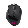 LOLCF black wired optical gaming mouse with 12000 dpi sensor, eight keys, and 1.8 metre USB cable.