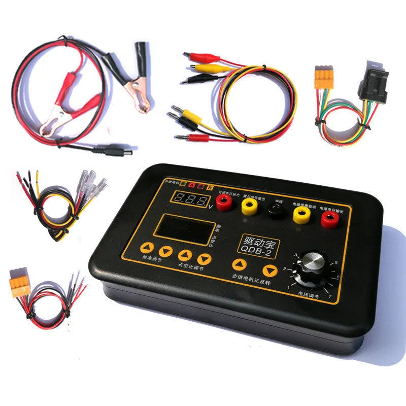 Black ABS 12V car fault diagnosis instrument for ignition coil, injector, and solenoid valve testing