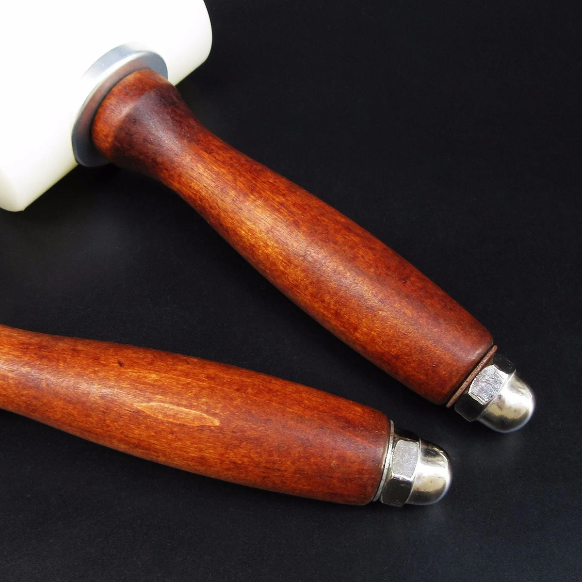 Nylon head leather carving hammer with wooden handle for DIY leathercraft