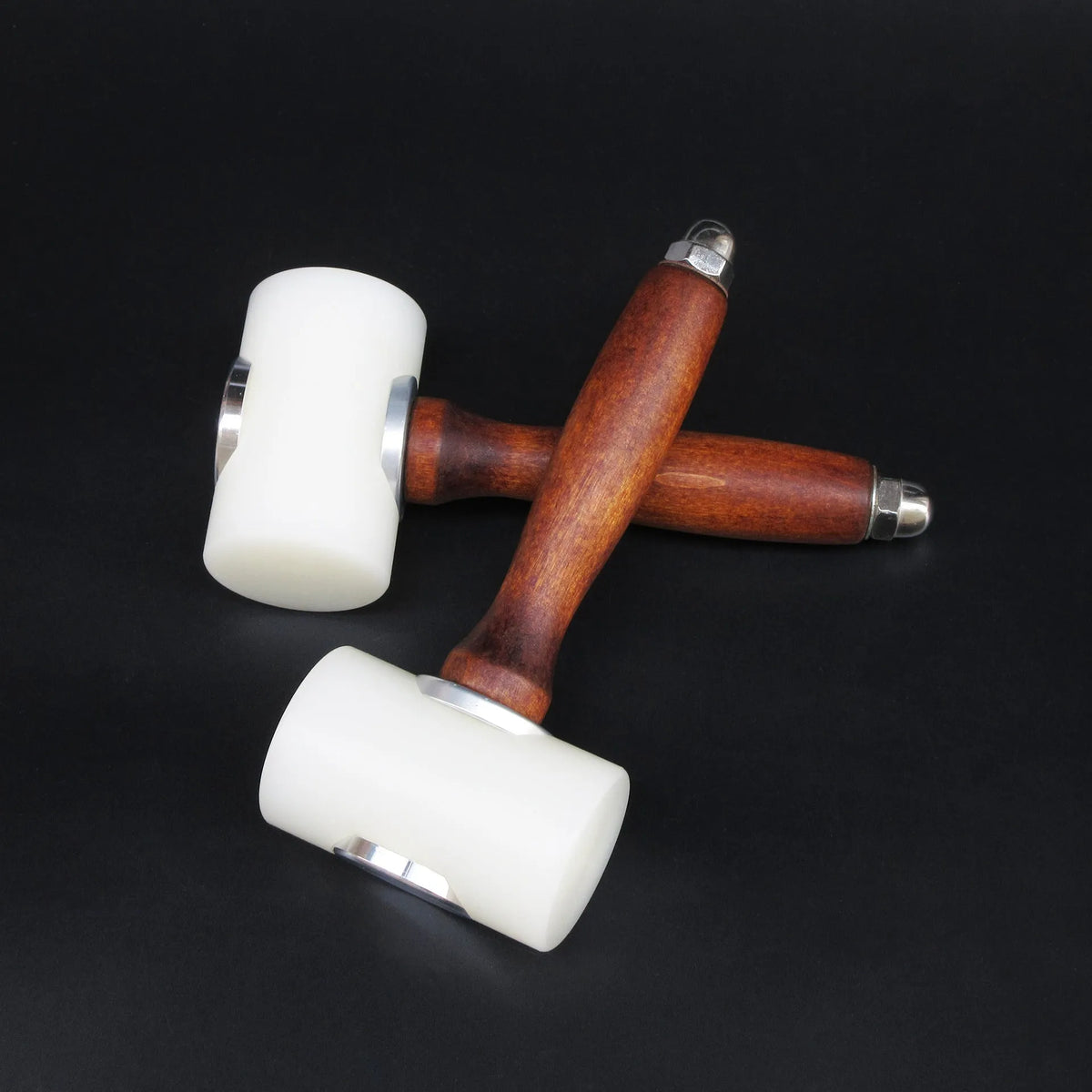 Nylon head leather carving hammer with wooden handle for DIY leathercraft