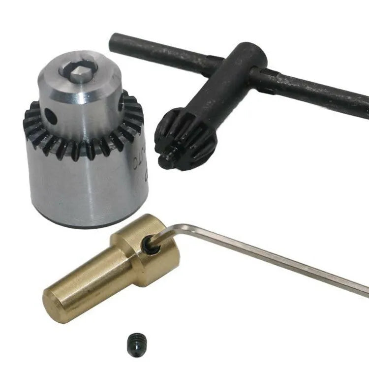 Hard alloy drill chuck with 3.17mm tail hole from 4-piece electric drill accessory set