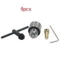 Hard alloy drill chuck with 3.17mm tail hole from 4-piece electric drill accessory set