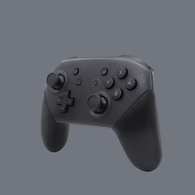 Black Switch PRO Wireless Bluetooth Gamepad with USB-C port, thumbsticks, action buttons, and screen capture button