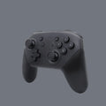 Black Switch PRO Wireless Bluetooth Gamepad with USB-C port, thumbsticks, action buttons, and screen capture button