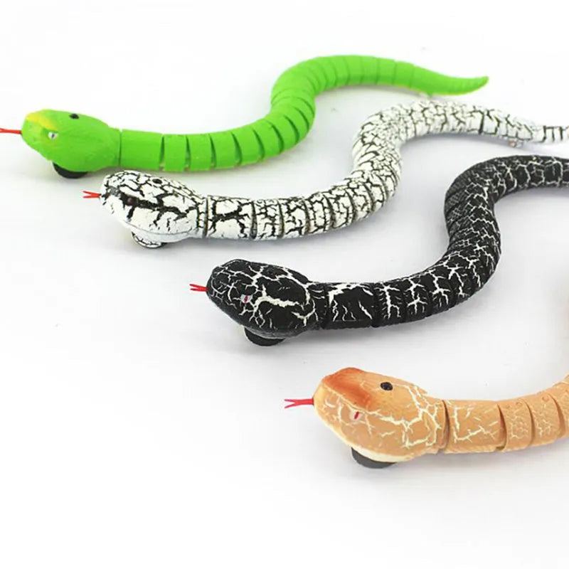 Remote control snake toy with USB charging cable and 12-button controller