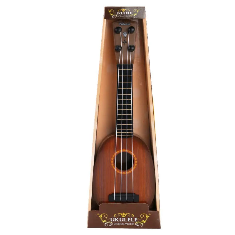 Simulation ukulele toy for children with 38cm length and six style options in safety plastic
