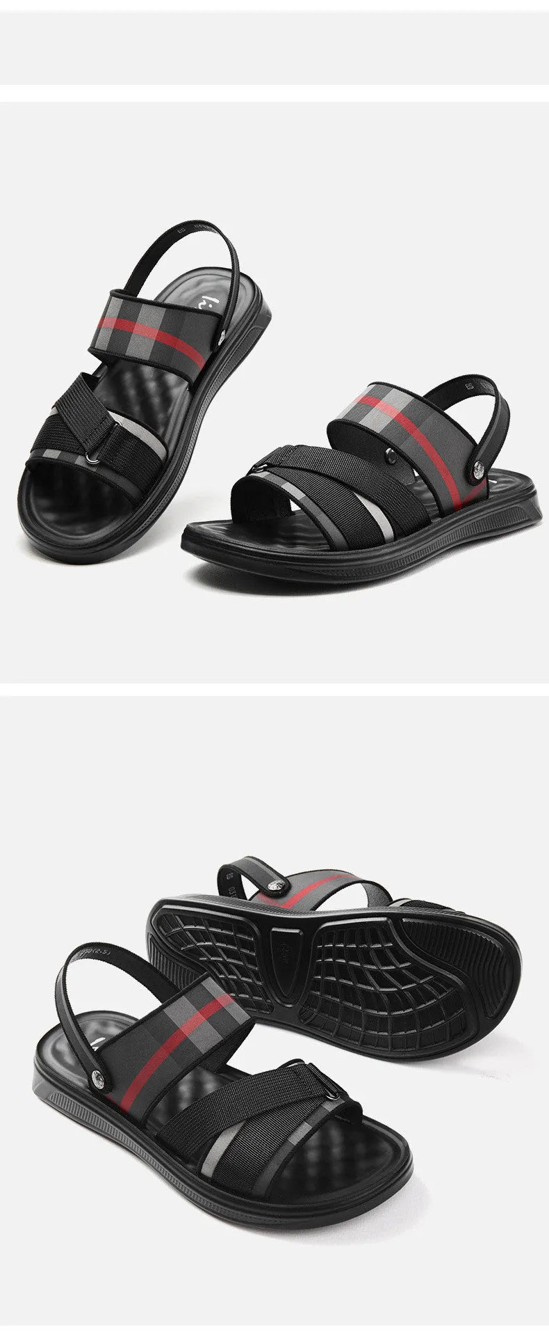 Summer leisure youth sports sandals with Lycra upper and polyurethane sole in sizes 38-44 for ages 18-40