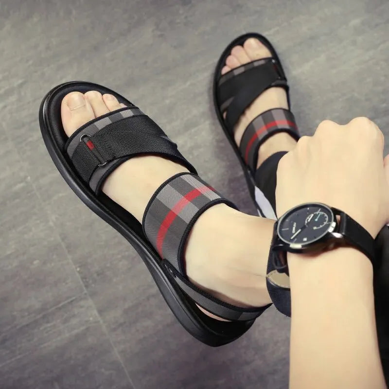 Summer leisure youth sports sandals with Lycra upper and polyurethane sole in sizes 38-44 for ages 18-40