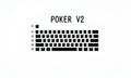 Black and white PBT doubleshot Pudding V2 keycap set for mechanical keyboards with enhanced backlight visibility
