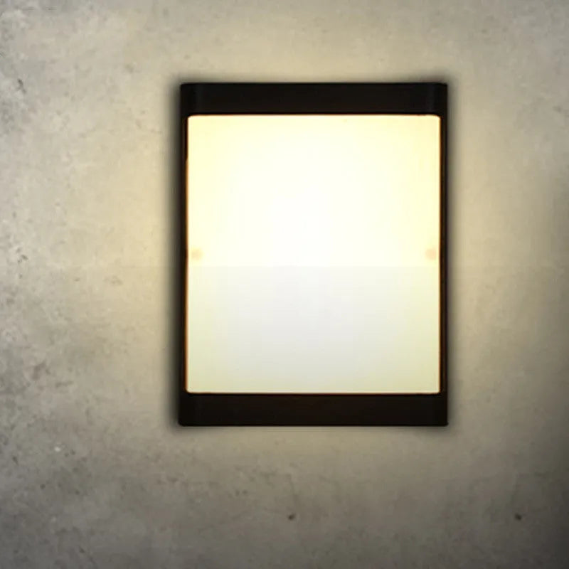 Modern aluminium LED wall light with IP65 waterproof rating for outdoor porch and corridor installation