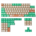 Mint Toffee green PBT sublimation keycap set with XDA104 uniform profile for mechanical keyboards
