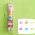 Set of 12 spliceable highlighter marker pens showing fluorescent and retro colours.
