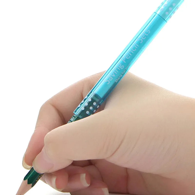 A 9cm long pencil extender for 0.7mm leads with five style pack options shown.