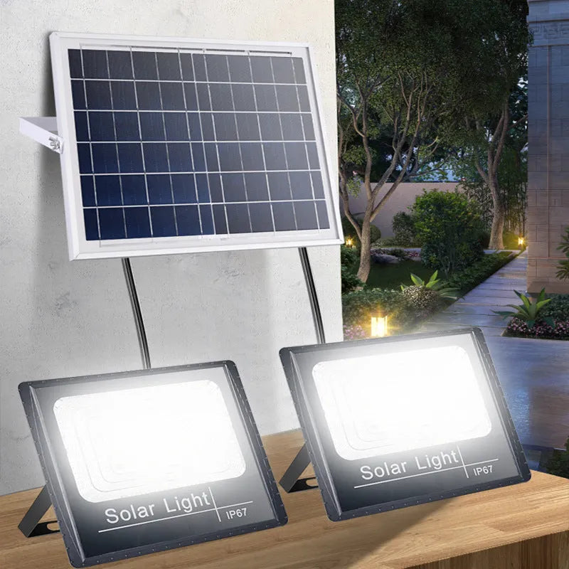 Solar garden light with solar panel and 5 metre cable for outdoor illumination in modern Chinese style