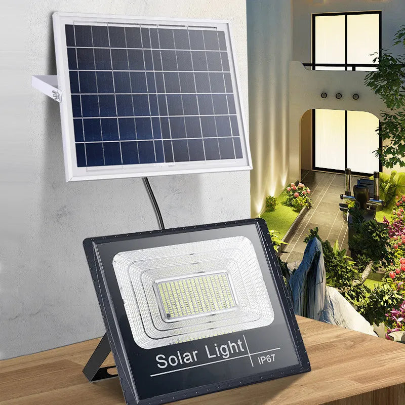 Solar garden light with solar panel and 5 metre cable for outdoor illumination in modern Chinese style