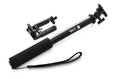 Aluminium alloy telescopic selfie stick for mobile phones in black, red, and gold colour options