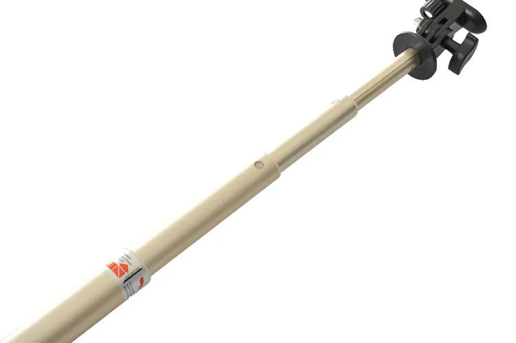Aluminium alloy telescopic selfie stick for mobile phones in black, red, and gold colour options