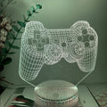 Creative Gamepad-shaped LED desk lamp with illuminated acrylic panel on a black ABS base.