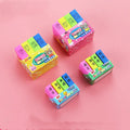 Cartoon book eraser sets for kindergarten prizes and student gifts in four-piece packs