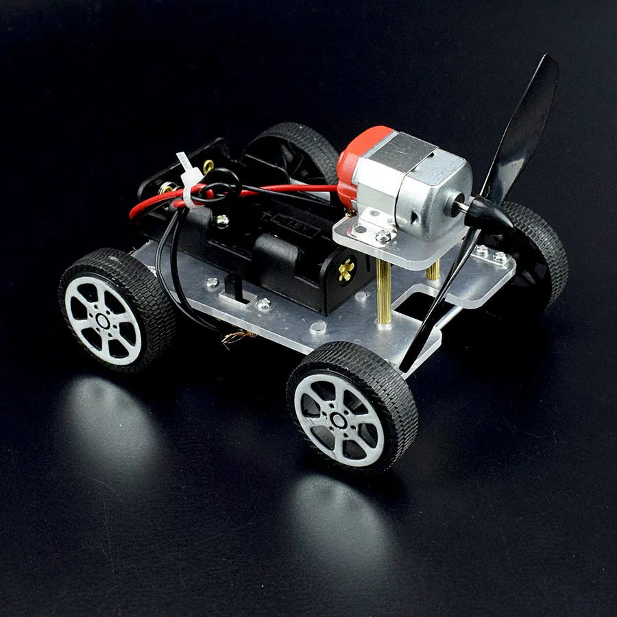 Wind car DIY electronic science kit for children's educational physics experiments