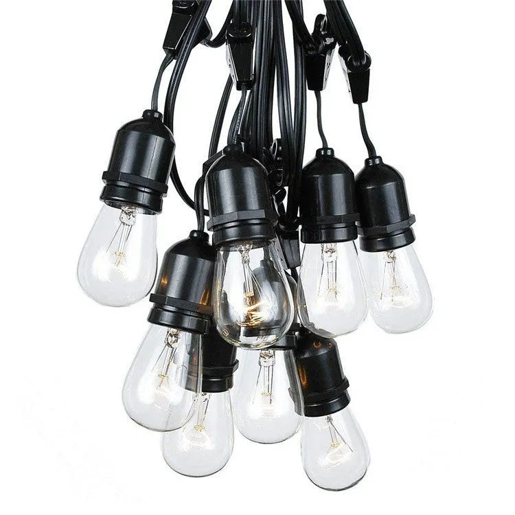 15-metre black light string with 15 small bulbs for indoor and outdoor decoration