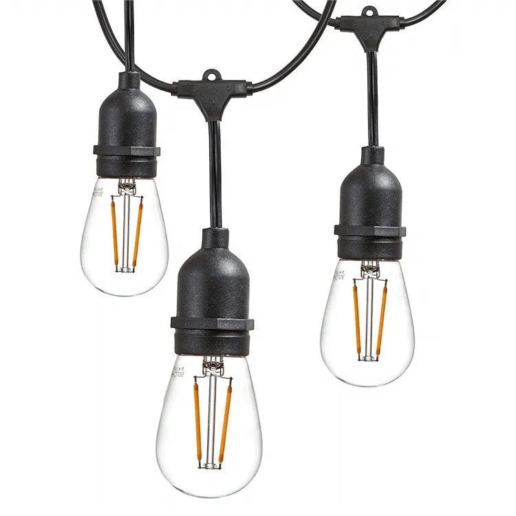 15-metre black light string with 15 small bulbs for indoor and outdoor decoration