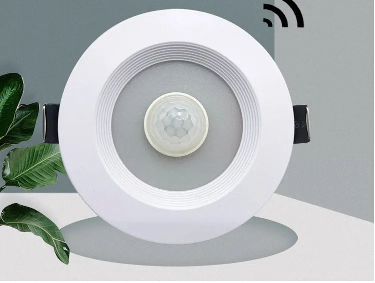Infrared body sensing LED down light with aluminium housing for kitchen, study or toilet installation