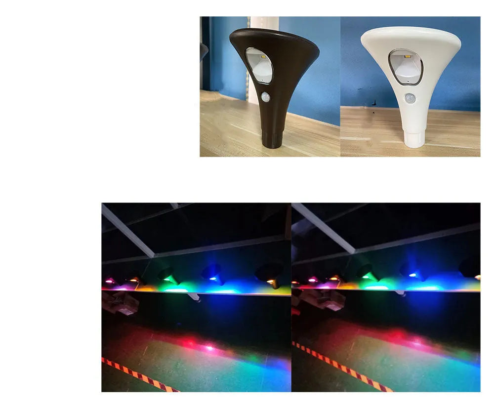 Solar induction ground plug light with LED5730, IP65 rating, and adjustable pole for outdoor use