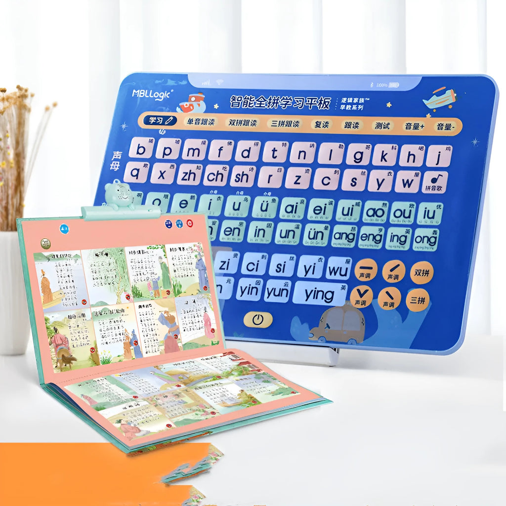 Children's electronic learning wall chart for Chinese Pinyin character education with plastic construction