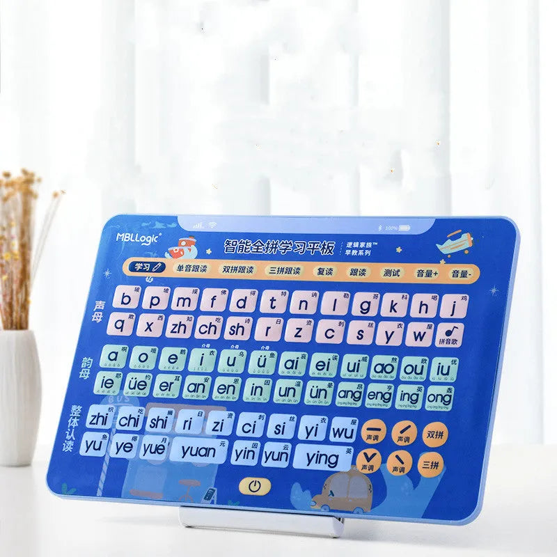 Children's electronic learning wall chart for Chinese Pinyin character education with plastic construction