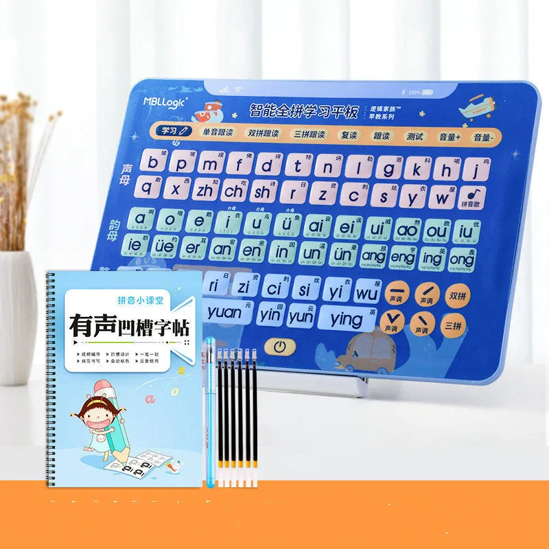 Children's electronic learning wall chart for Chinese Pinyin character education with plastic construction