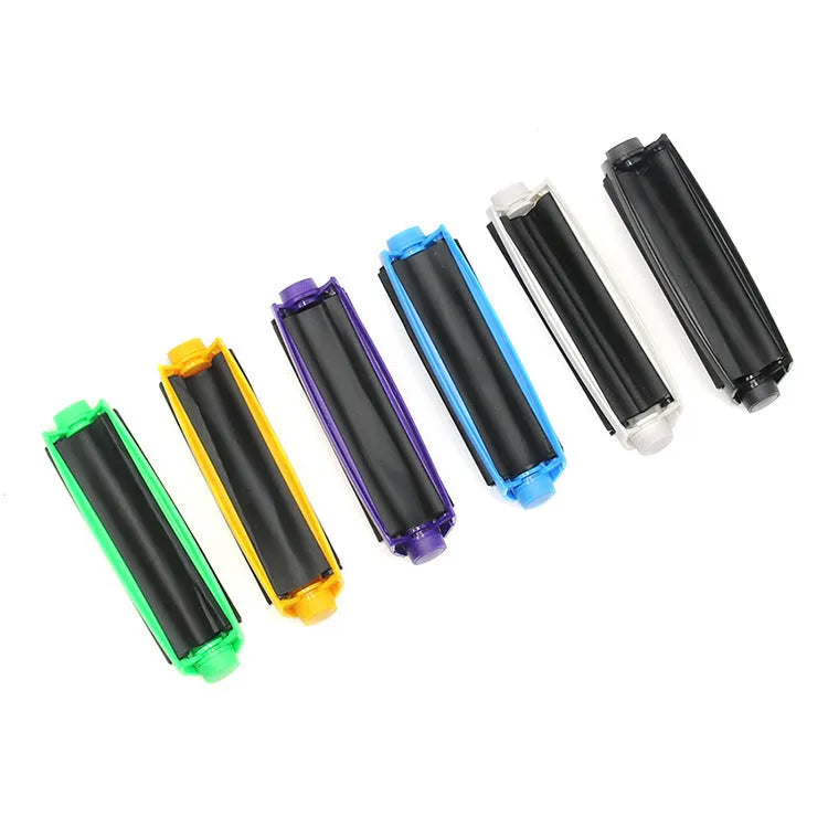 Manual plastic cigarette maker for shredded tobacco in six colour options