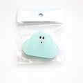 Creative cartoon collage acrylic clip in beige, blue, orange, or pink colour for decorative stationery organisation