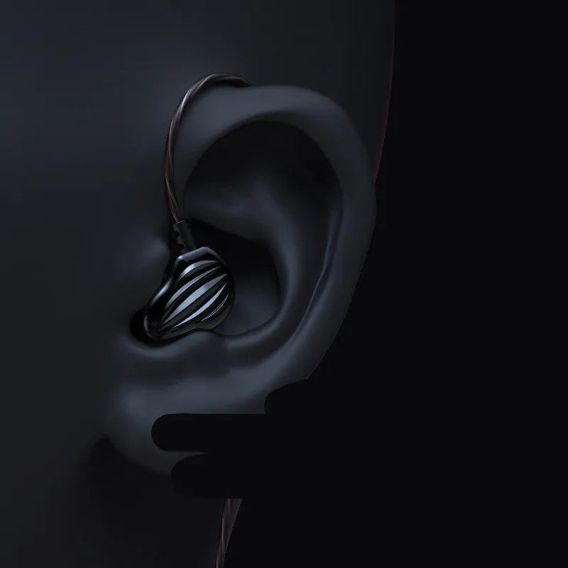 White in-ear sports headphones with around-ear design and 3.5mm plug for mobile phones