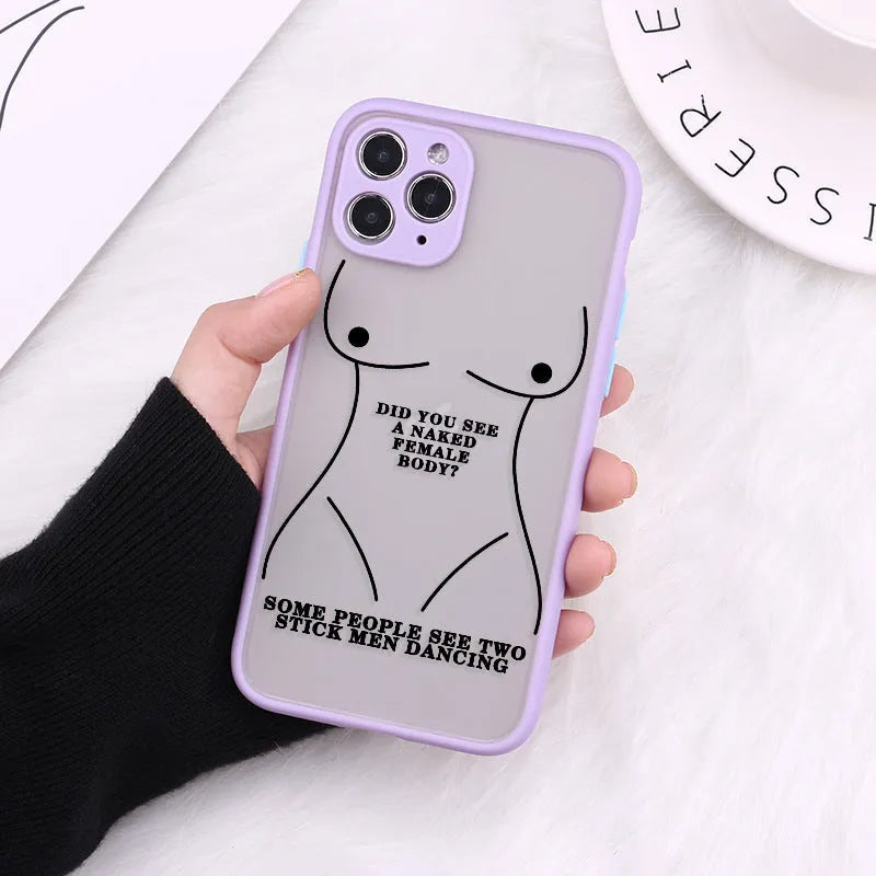 Slim painted TPU phone case for iPhone with fine hole design, shown in a floral pattern.