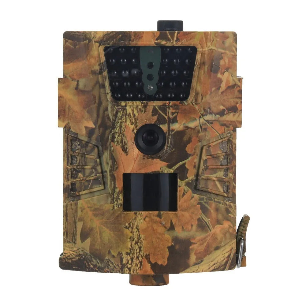 Orchard surveillance anti-theft camera with belt attachment and infrared night vision capability