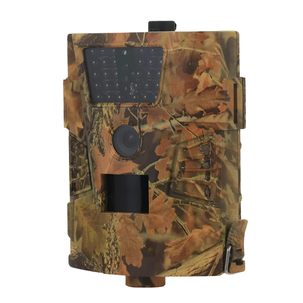 Orchard surveillance anti-theft camera with belt attachment and infrared night vision capability