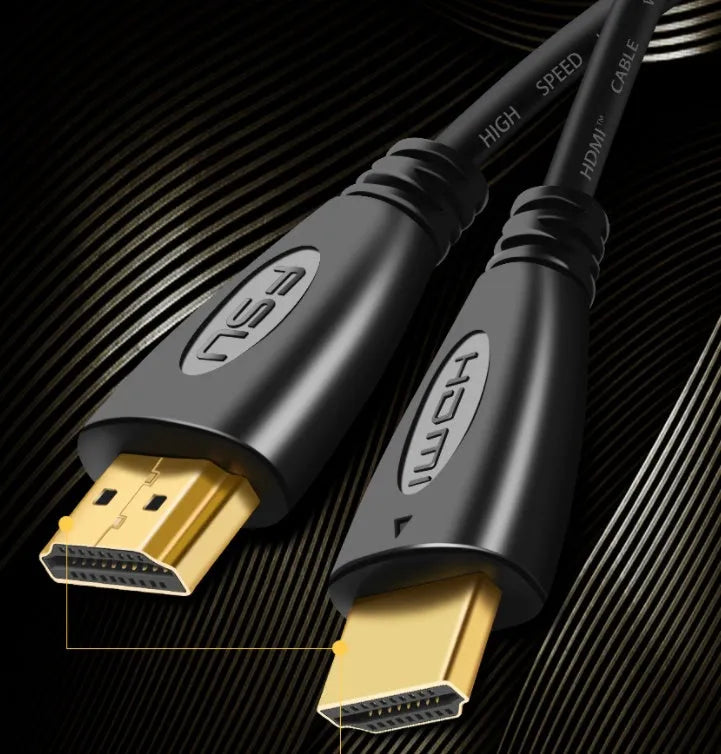 HDMI HD 1.4V cable with oxygen-free copper wire and gold-plated connectors, available in 0.5-20m lengths