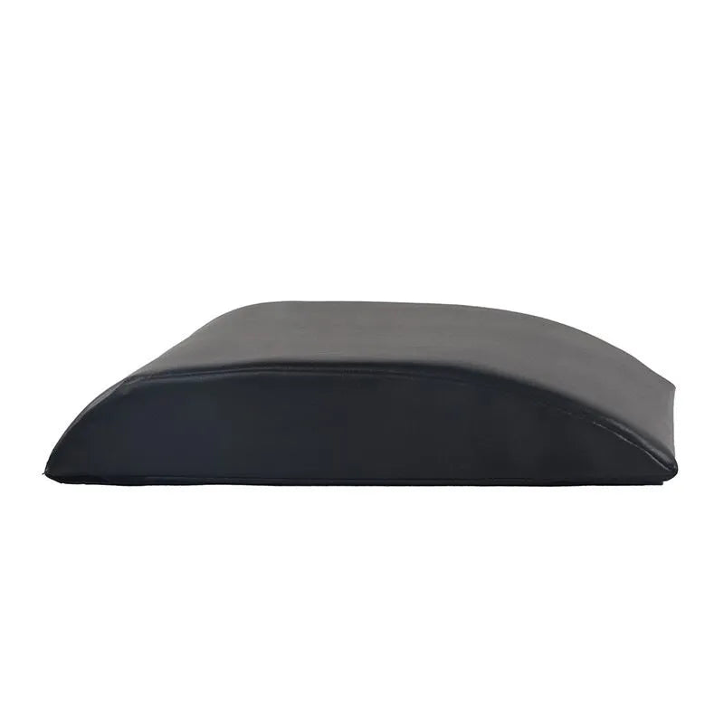 Black portable sit-up pad 37x30x7cm with MDF board PVC and pearl cotton for abdominal training