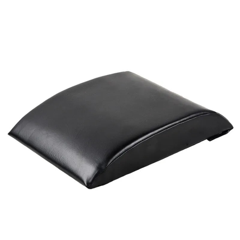 Black portable sit-up pad 37x30x7cm with MDF board PVC and pearl cotton for abdominal training