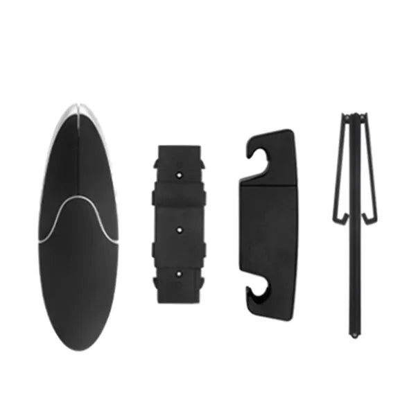 Foldable penguin car clothes hanger in black or silver, ABS, 65 x 55 x 210 mm, for car and home use