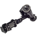 Black all-metal 7-inch magic friction articulating arm for DSLR cameras with ball heads and mounting clamp.