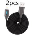 Fabric weaving fast charging cable with Type-C connector showing braided exterior texture